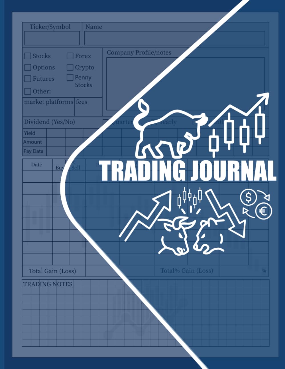 capítulo por capítulo baixar Trading Journal: Trade Records Market Observations Entry Exit Details and Trading Results