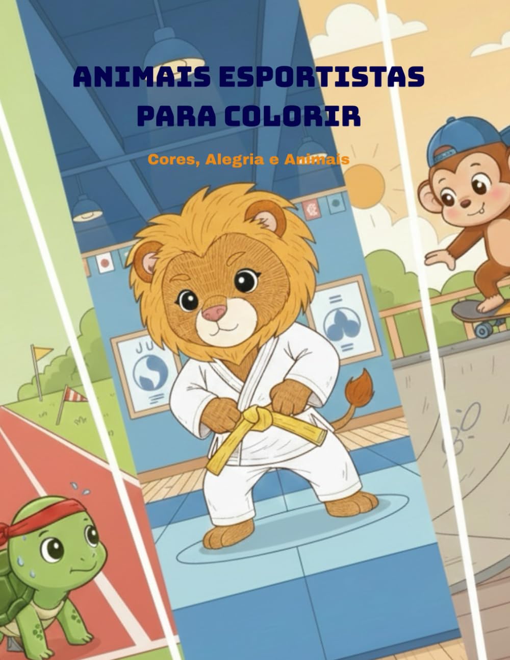 ler totalmente ANIMAIS ESPORTISTAS PARA COLORIR (Portuguese Edition)