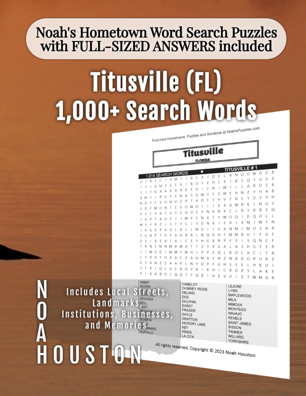 Noah's Hometown Word Search Puzzles with FULL-SIZED ANSWERS included Titusville (FL): Includes Local Streets, Landmarks, Institutions, Businesses, and Memories baixar livro de graça