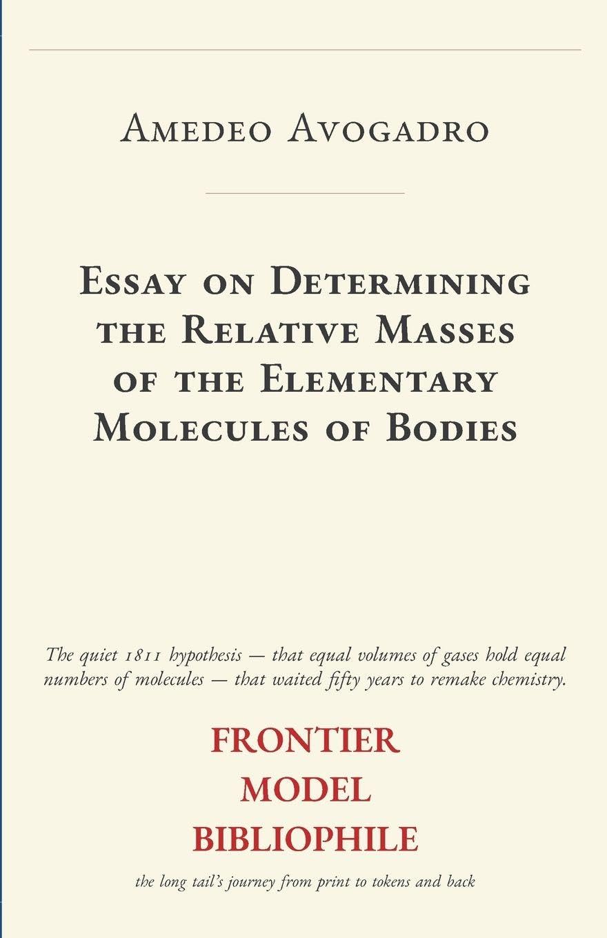 Essay on Determining the Relative Masses of the Elementary Molecules of Bodies baixar o livro de graça