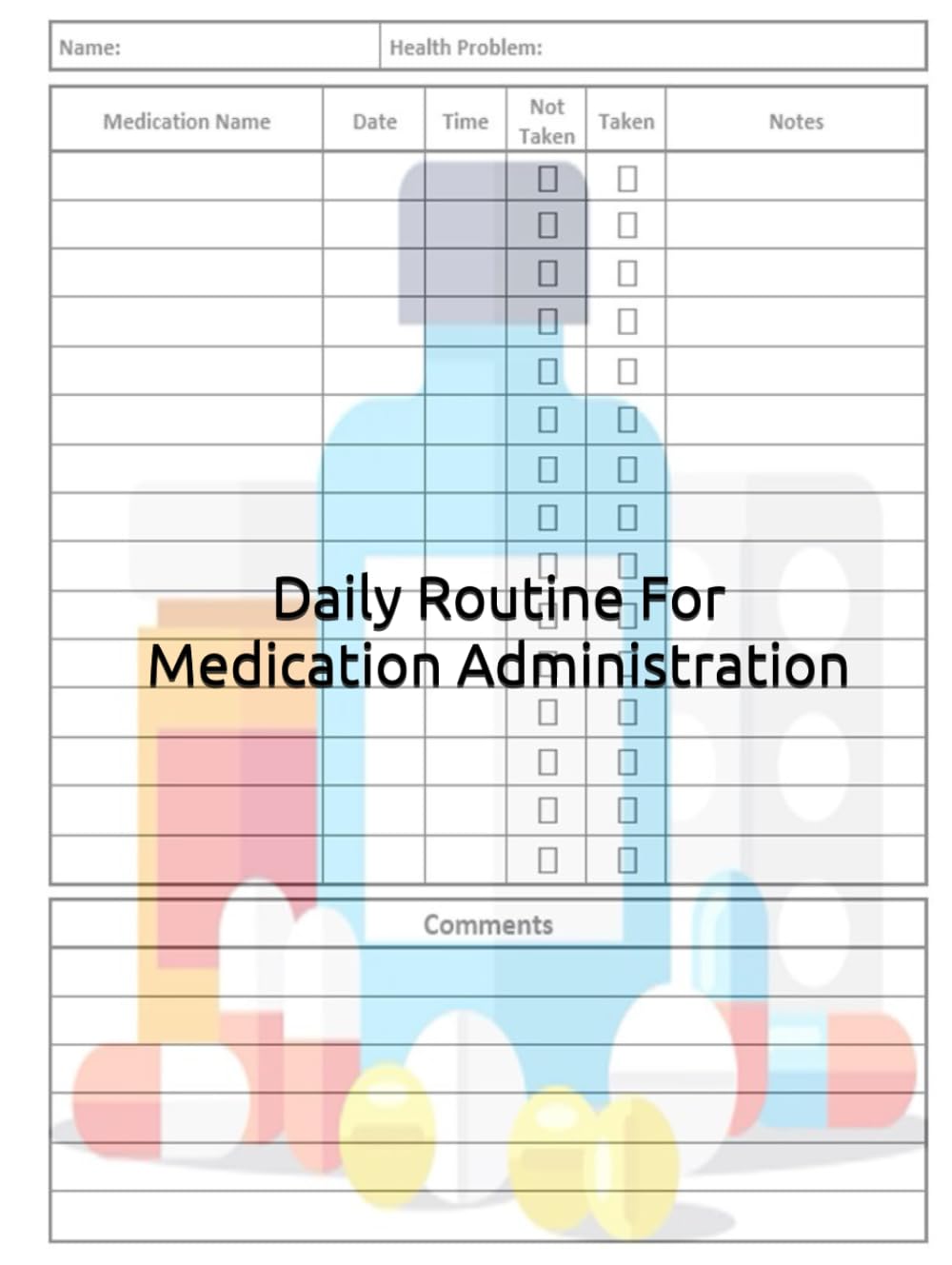 Daily Routine For Medication Administration