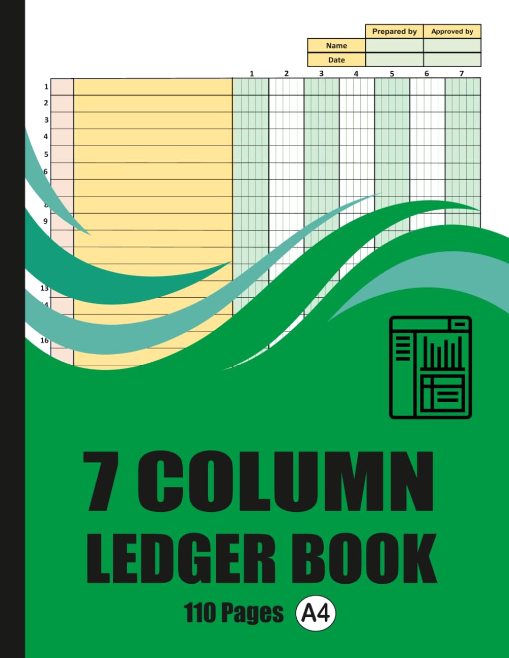 7 Column Ledger Book: Colorful Bookkeeping Journal for Small Business & Personal Finance baixar livro de graça