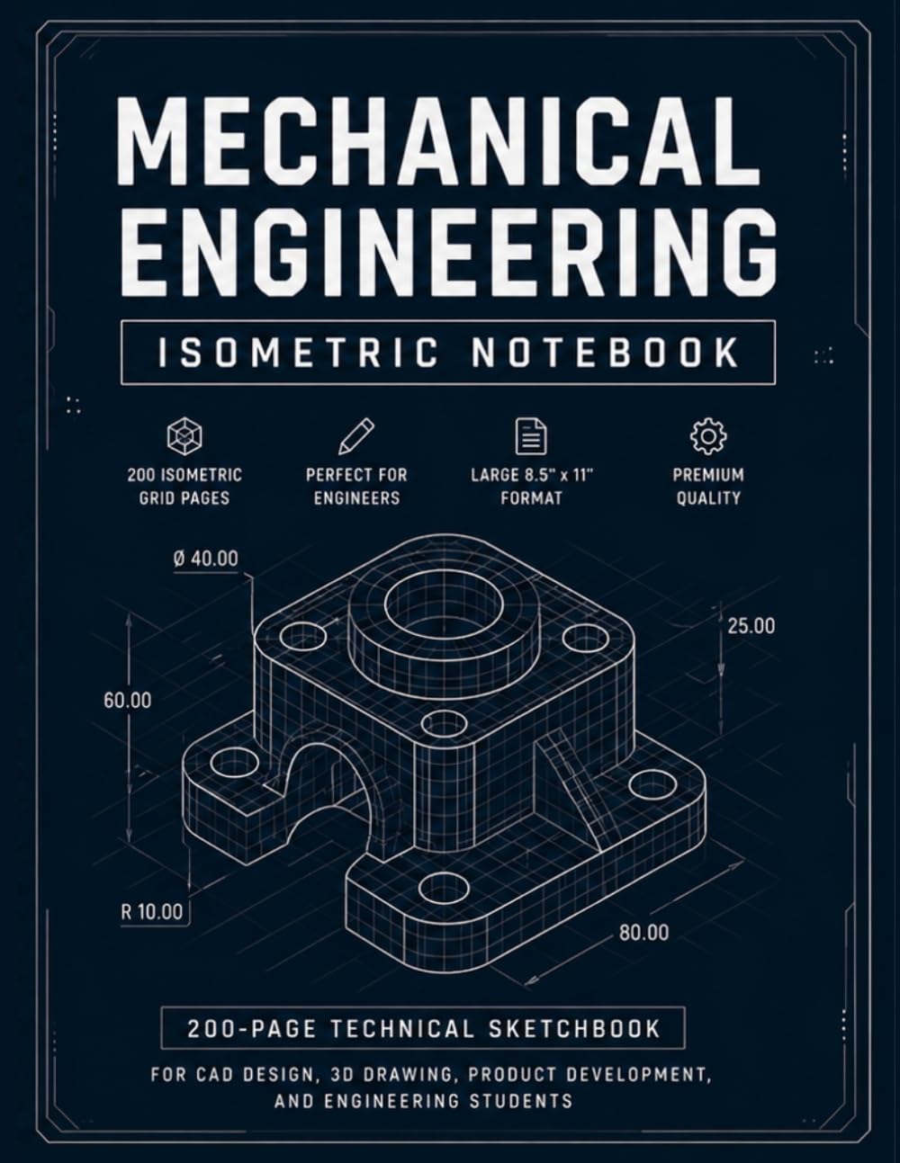Mechanical Engineering Isometric Notebook: Isometric Grid Notebook for CAD & Engineering Sketching baixar o livro de graça