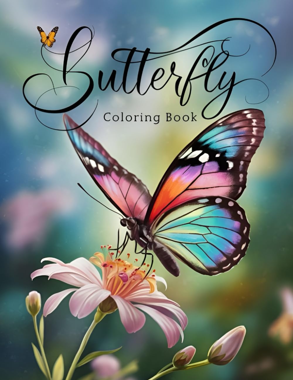 ler totalmente Butterfly Coloring Book: Beautiful Colorful Delicate Graceful Butterfly Flower Illustrations Coloring Relaxation Peace Stress Relief Large A4 8.5" x 11" inches