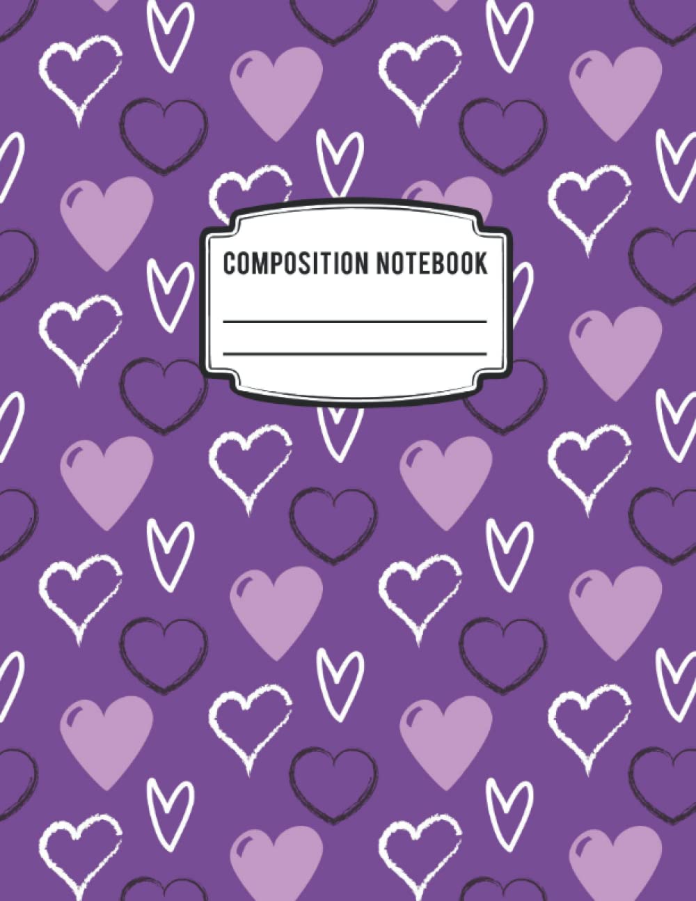 Composition Notebook: Cursive Paper. Size: 8.5" x 11", 120 Pages.