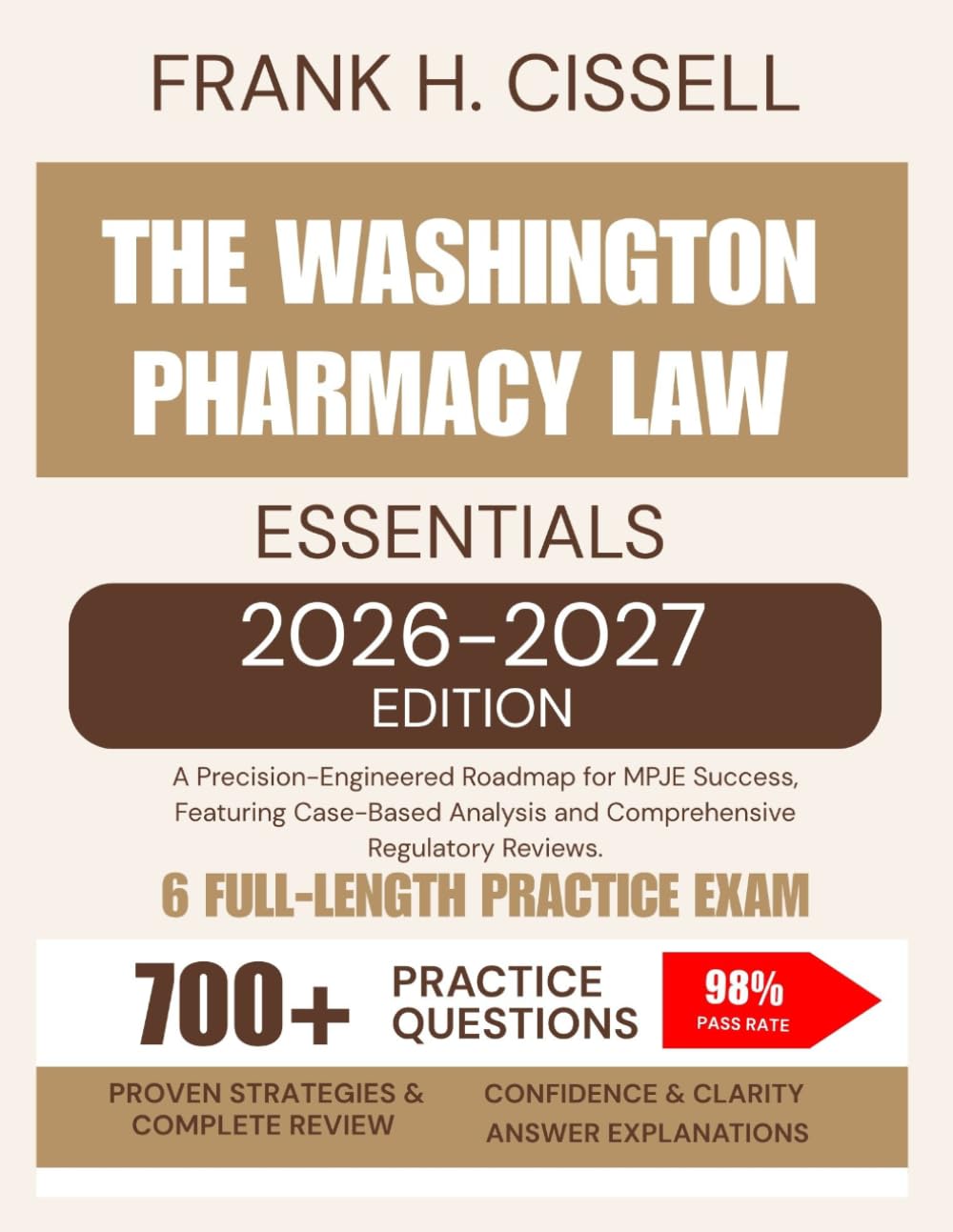 ler totalmente The Washington Pharmacy Law Essentials 2026-2027 Edition: A Precision-Engineered Roadmap for MPJE Success, Featuring Case-Based Analysis and Comprehensive Regulatory Reviews.