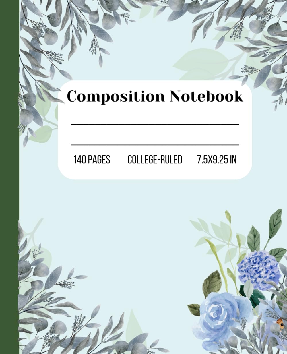 ler totalmente Cute Vintage Botanical Composition Notebook: Aesthetic Journal Notebook for College, School, Office and Diary: Charming Botanical Design for Your Daily Writing Needs