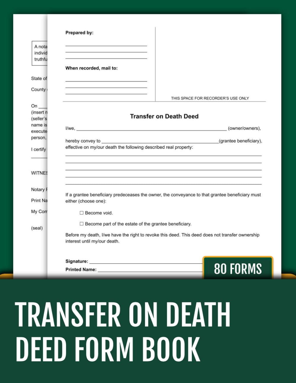 Transfer-on-Death Deed Form Book: 80 Ready-to-Use Legal Forms for Simplified Property Transfers Upon Death | 8.5 x 11 inches. baixar o livro de graça