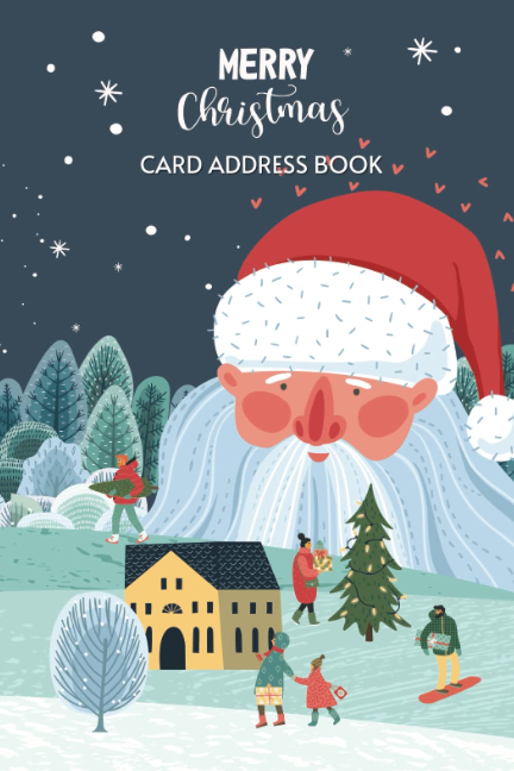 Merry Christmas Card Address Book: A 10 Year address book and Tracker For The Holiday Cards You Send And Receive with alphabetical Tabs (A-Z), Undated Start From Any Year, Winter Christmas Scene Cover baixar livro de graça