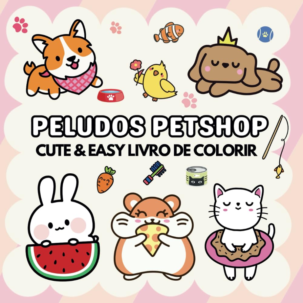 Peludos Pet Shop: Livro de Colorir para Adultos e Crianças Antiestresse: Animais Fofinhos (Portuguese Edition) baixar livro de graça