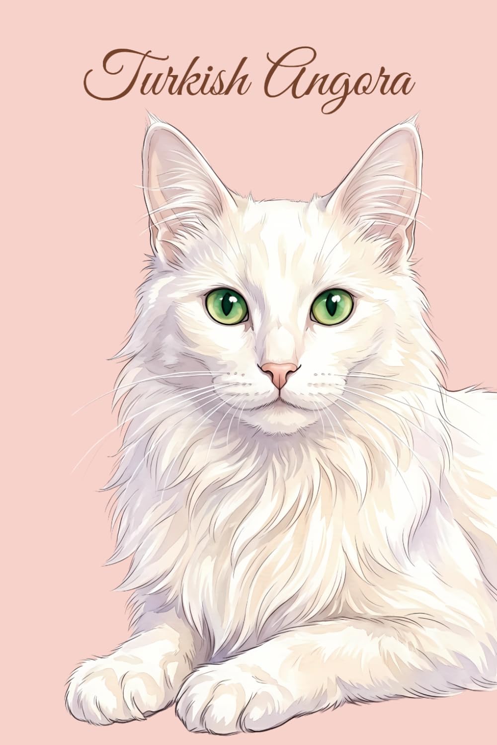 Lined Notebook 6x9: Turkish Angora Cat Notebook for Studying, Work, Note Taking | Cute Watercolor Cat Portrait Journal for School, College, University | Feline Lover Gift for Women, Men, Teens baixar o livro de graça