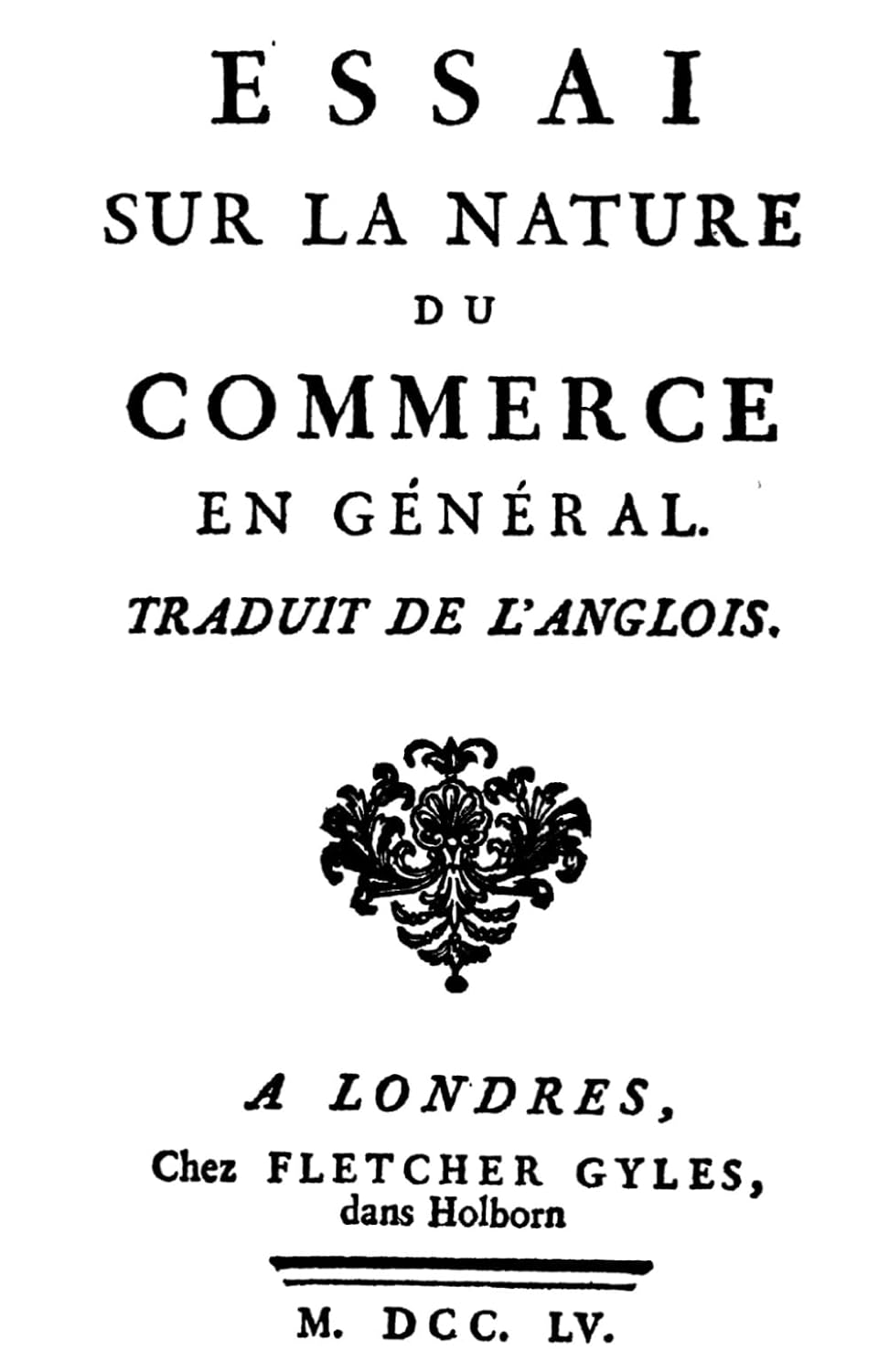 Essai sur la nature du commerce en général baixar o livro de graça
