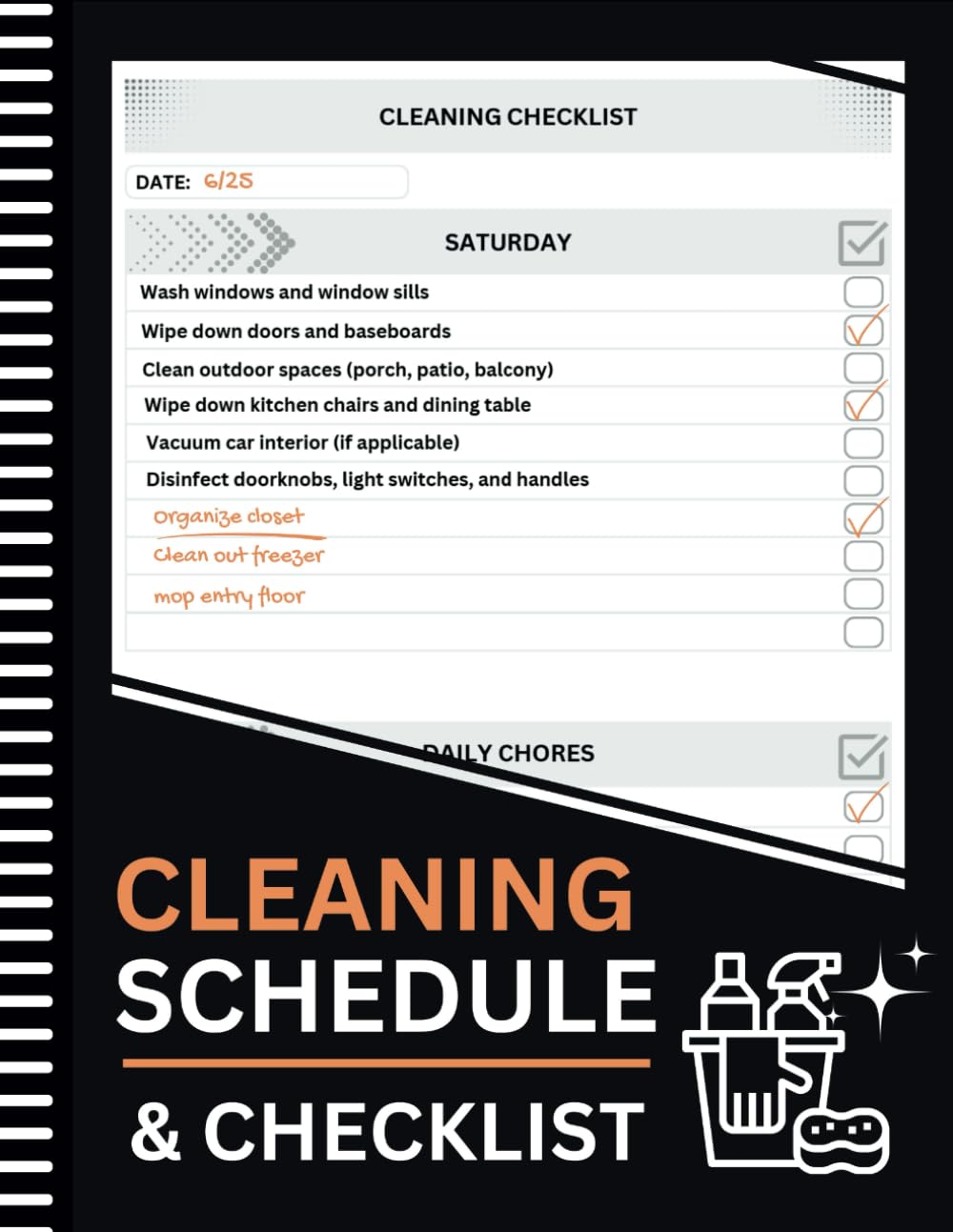 capítulo por capítulo baixar Cleaning Schedule and Checklist: Daily and Weekly Household Cleaning Schedule, Housekeeping Checklist Planner, and Organizer.