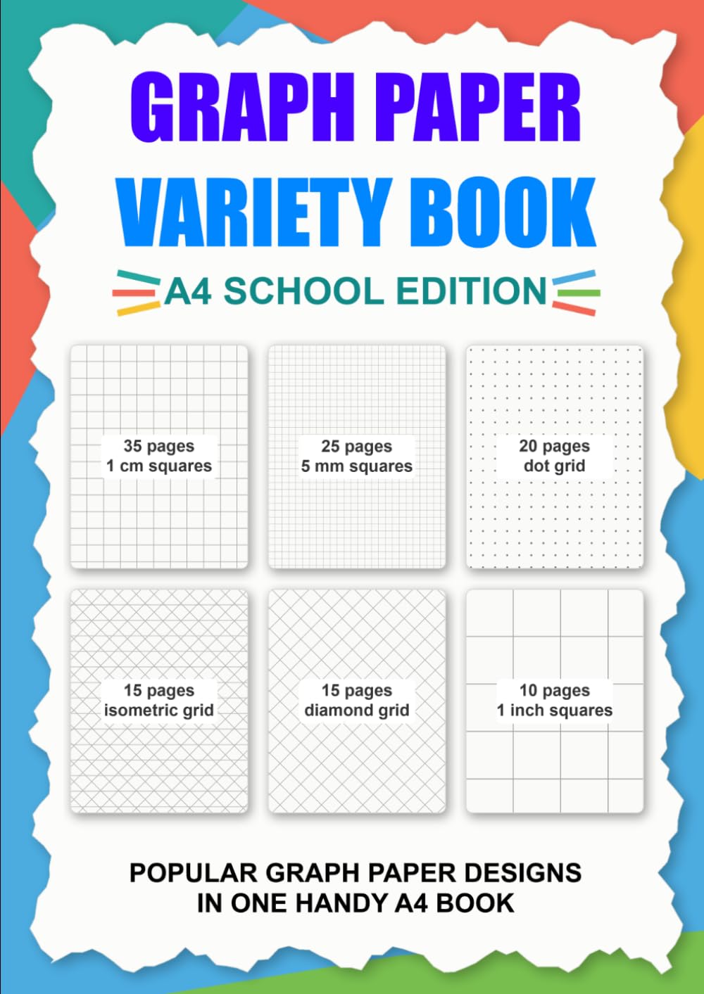 capítulo por capítulo baixar Graph Paper Variety Book - 120 pages: A4 School Edition: Six Useful Graph Paper Styles in One Handy School Book (Back to School)