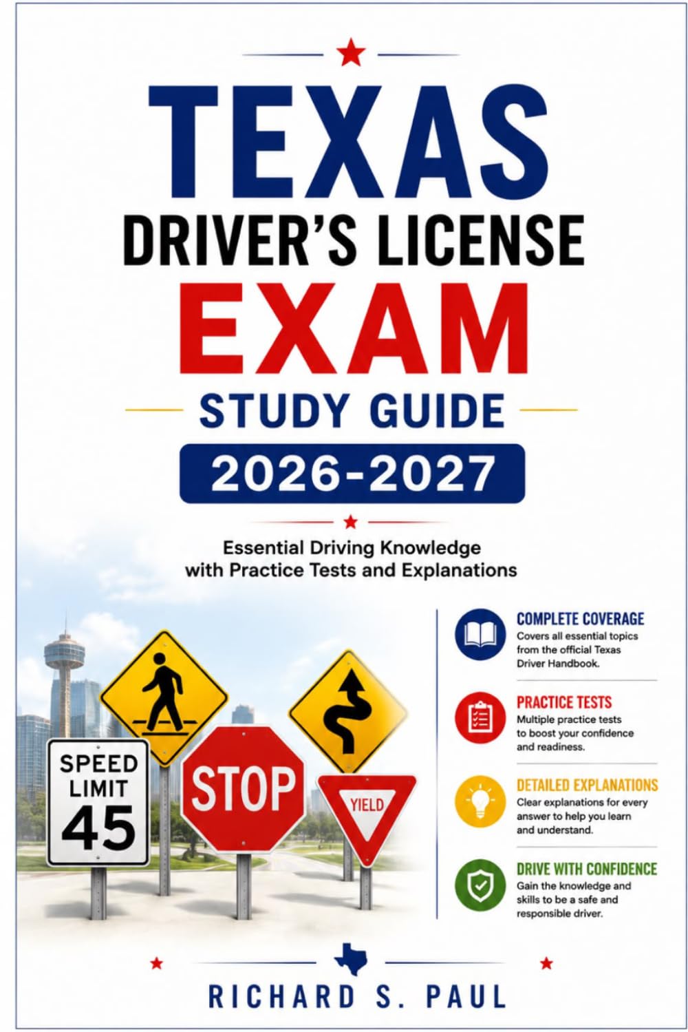 TEXAS DRIVER'S LICENSE EXAM STUDY GUIDE 2026–2027: Essential Driving Knowledge with Practice Tests and Explanations baixar o livro de graça