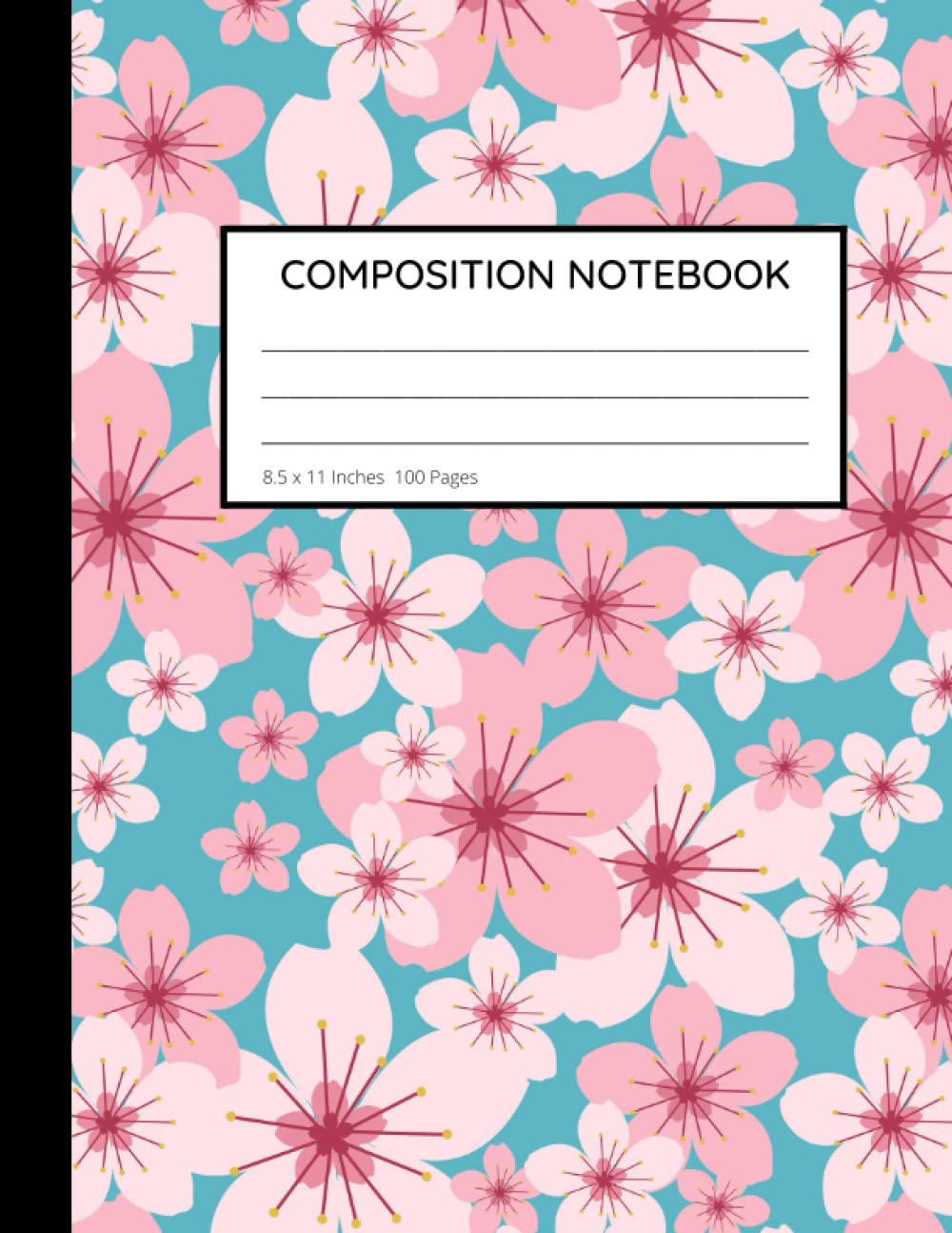 Japanese Cherry blossom Composition Notebook: Wide ruled Pages with Pink Sakura Flowers Pattern for Back to School Writing Pad baixar o livro de graça