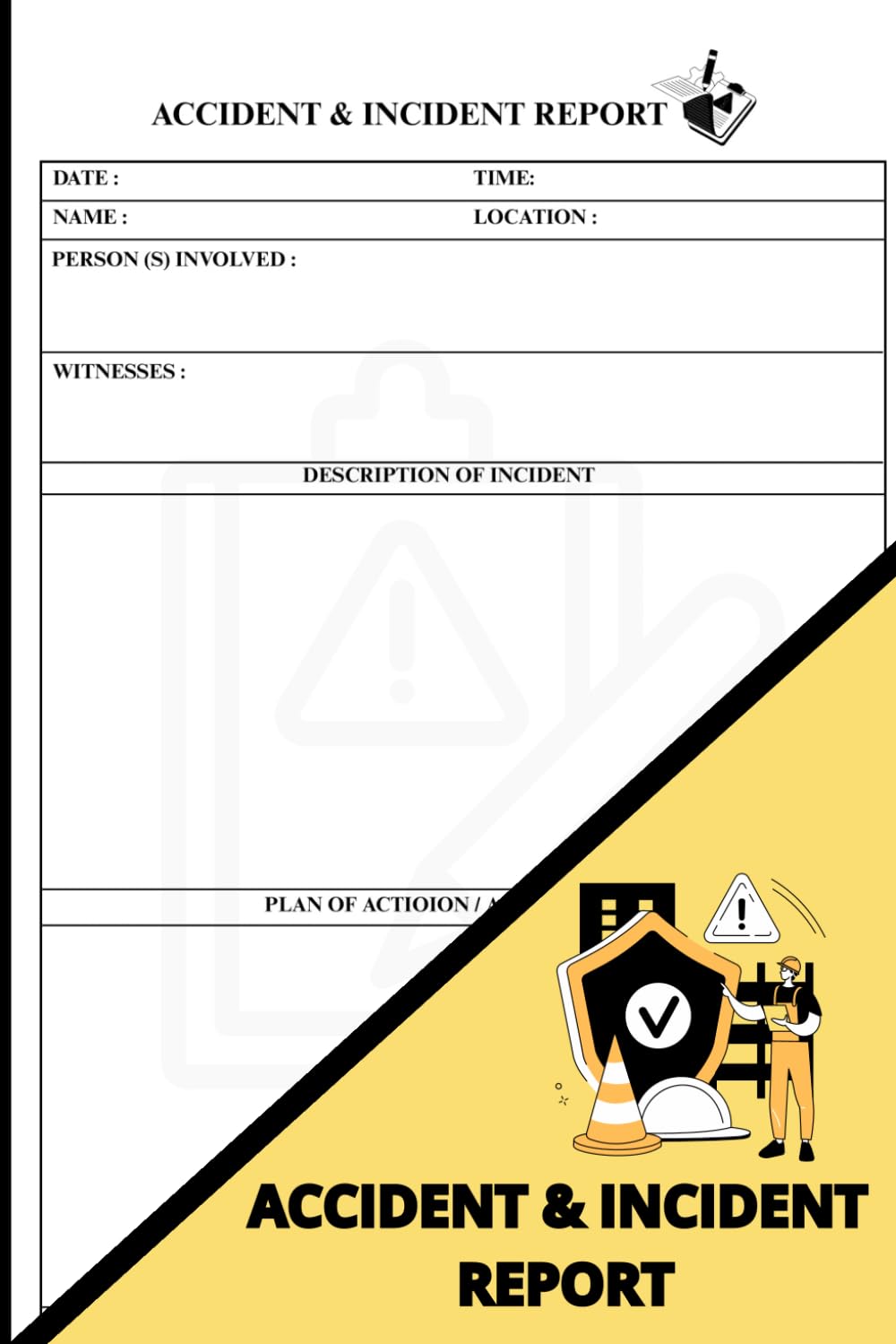 Accident & Incident Report Log Book: workplace accident log | employee incident report book baixar o livro de graça
