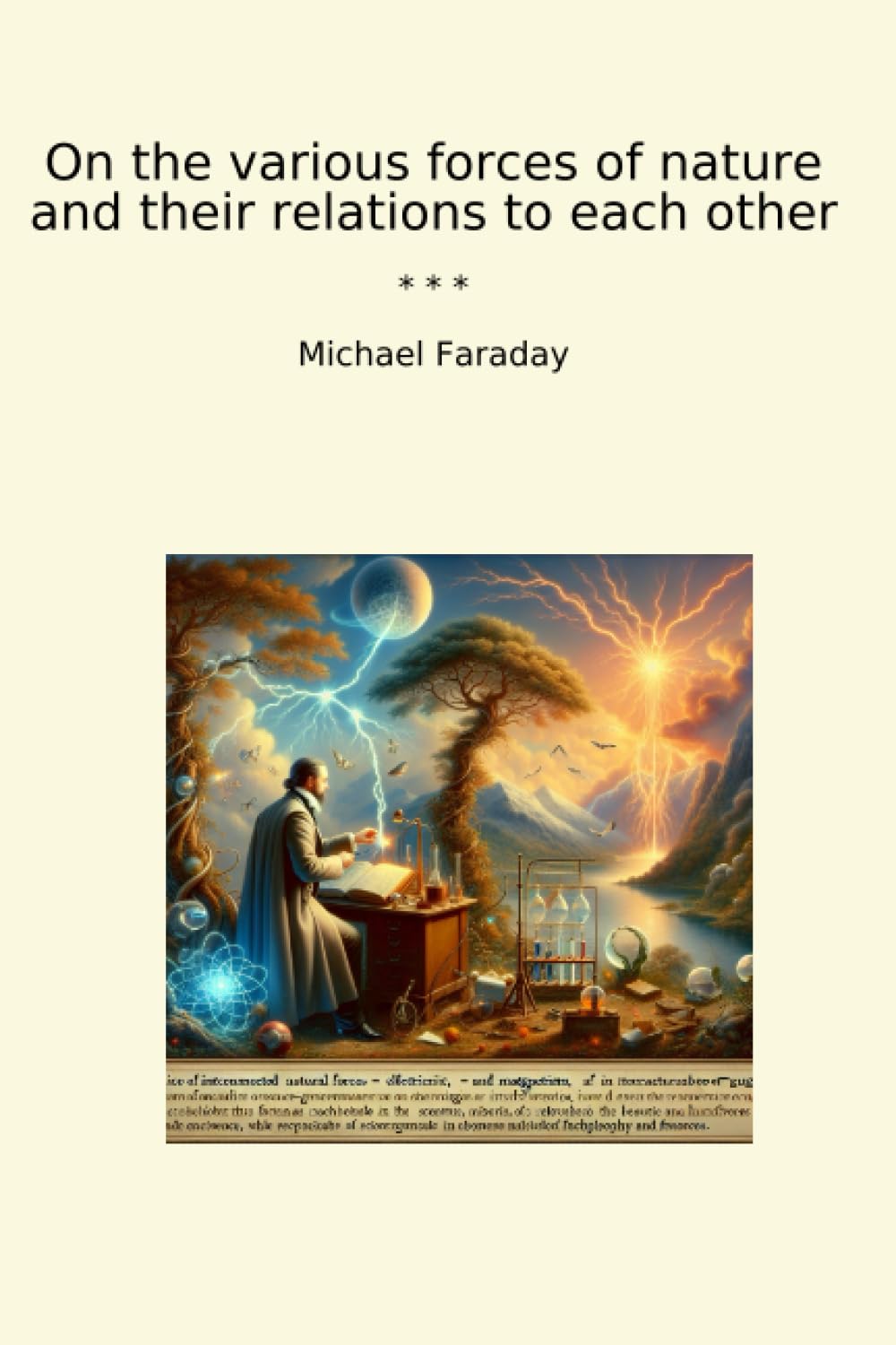 ler totalmente On the various forces of nature and their relations to each other (Classic Books)