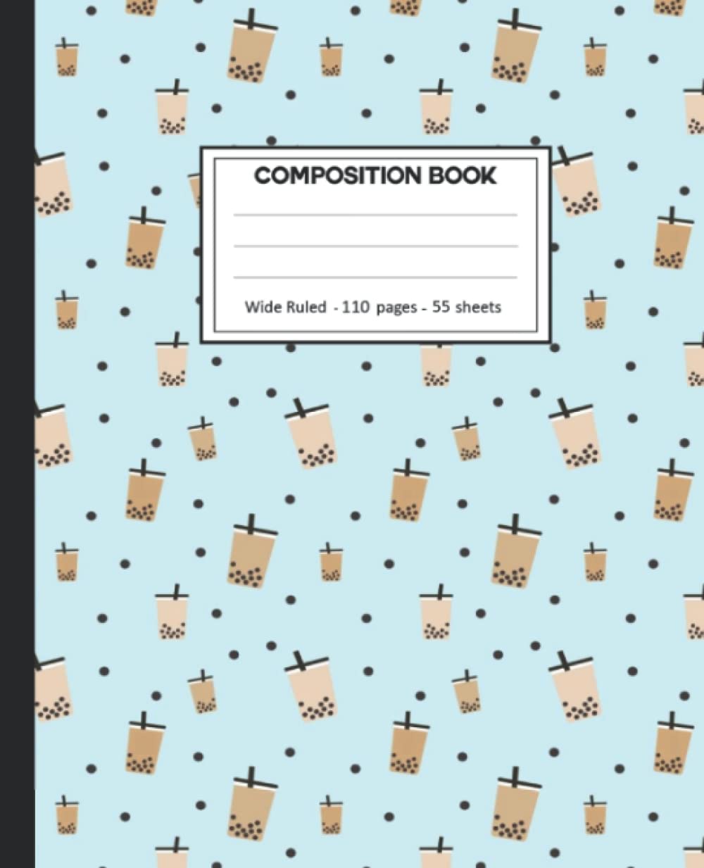Composition Notebook: Bubble tea Wide Ruled Blank Lined Composition Book Journal (7.5 x 9.25 in) Cute Notebooks for Girls Teens Kids School Planner Diary Writing Notes. baixar livro de graça
