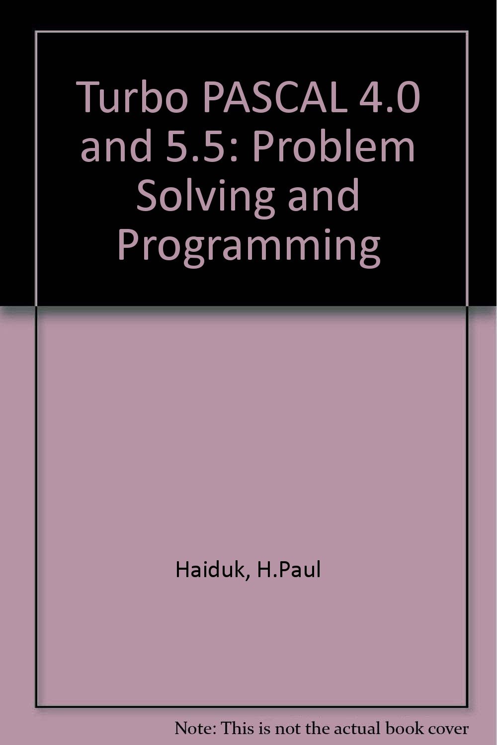 Object-Oriented Turbo Pascal Problem Solving and Programming/Book and Disks baixar livro de graça
