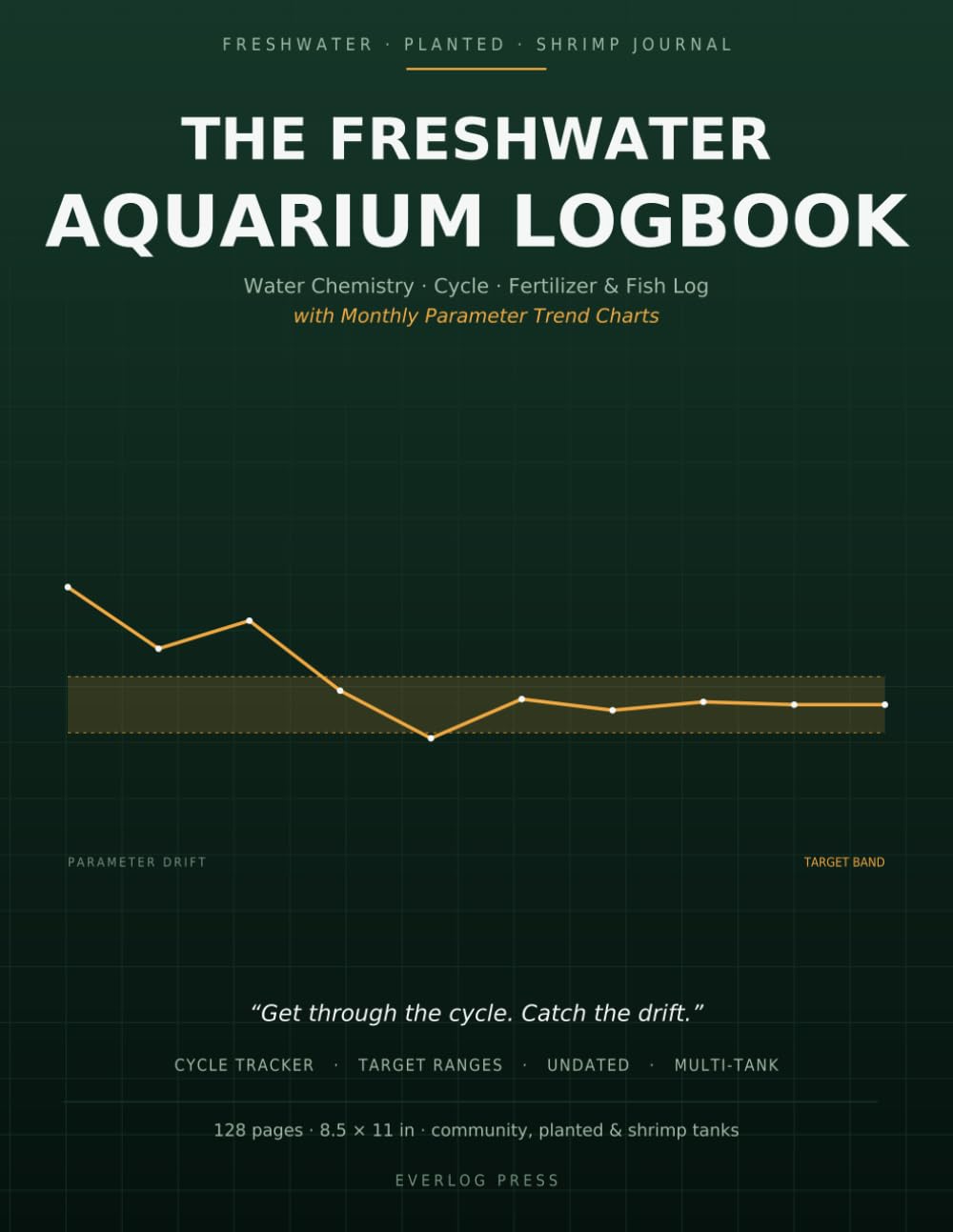 The Freshwater Aquarium Logbook: Fish Tank Maintenance Journal for Water Parameters, Cycling, Fertilizer Dosing & Fish Health — Planted & Shrimp, GH/KH/TDS, Trend Charts, Undated, Multi-Tank baixar o livro de graça
