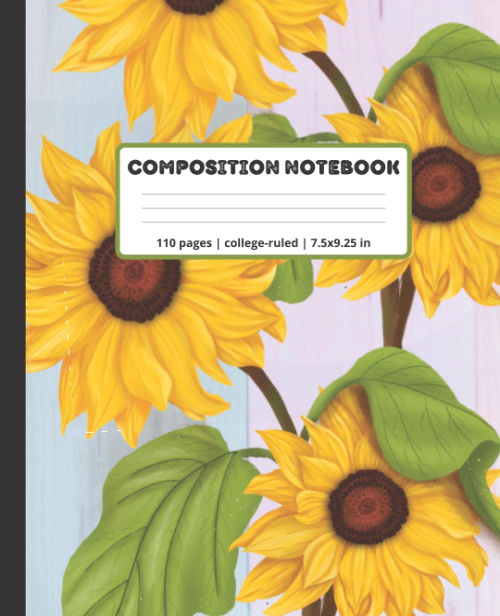 Composition Notebook College Ruled: Vintage Aesthetic Sunflower Botanical Illustration| Cute Composition Notebooks for Girls, Boys, Kids, Teens and Students |110 Pages, Lined Paper, 7.5x9.25 inch baixar livro de graça