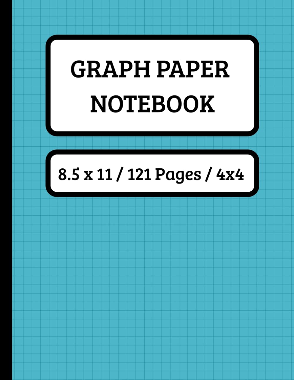 ler totalmente Graph Paper Notebook 8.5 x 11 / 120 Pages / 4x4: Grid Paper Notebook for Math, Notes, Drawing, Graphing and School