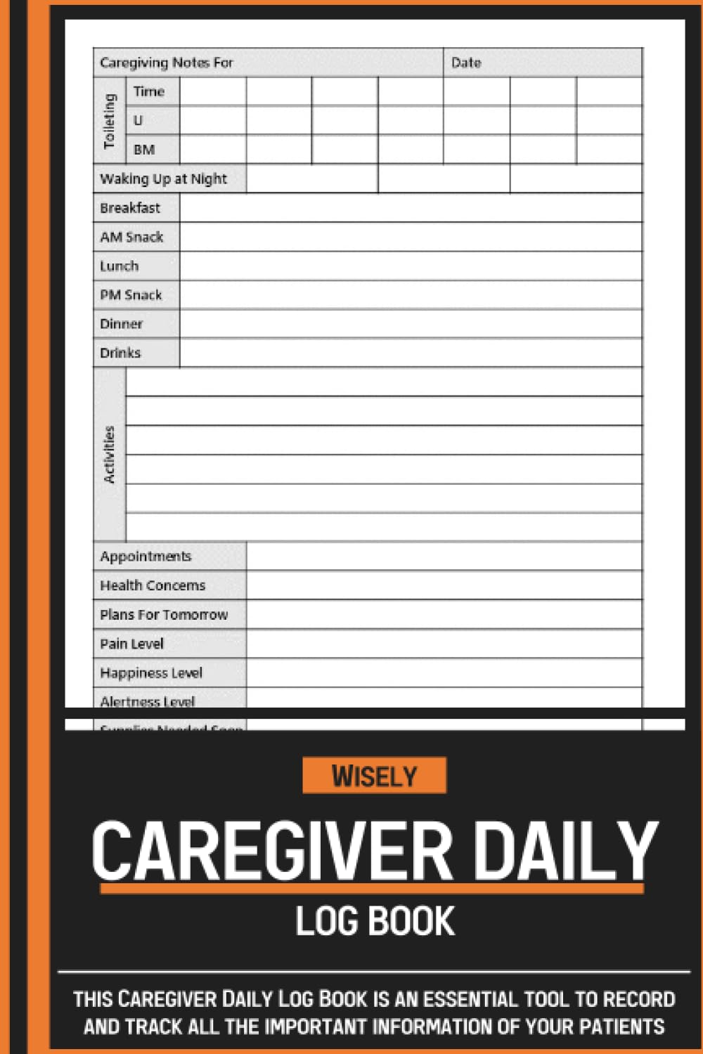 Caregiver Daily Log Book: Personal Caregiver Organizer Log Book for Home Nursing baixar livro de graça