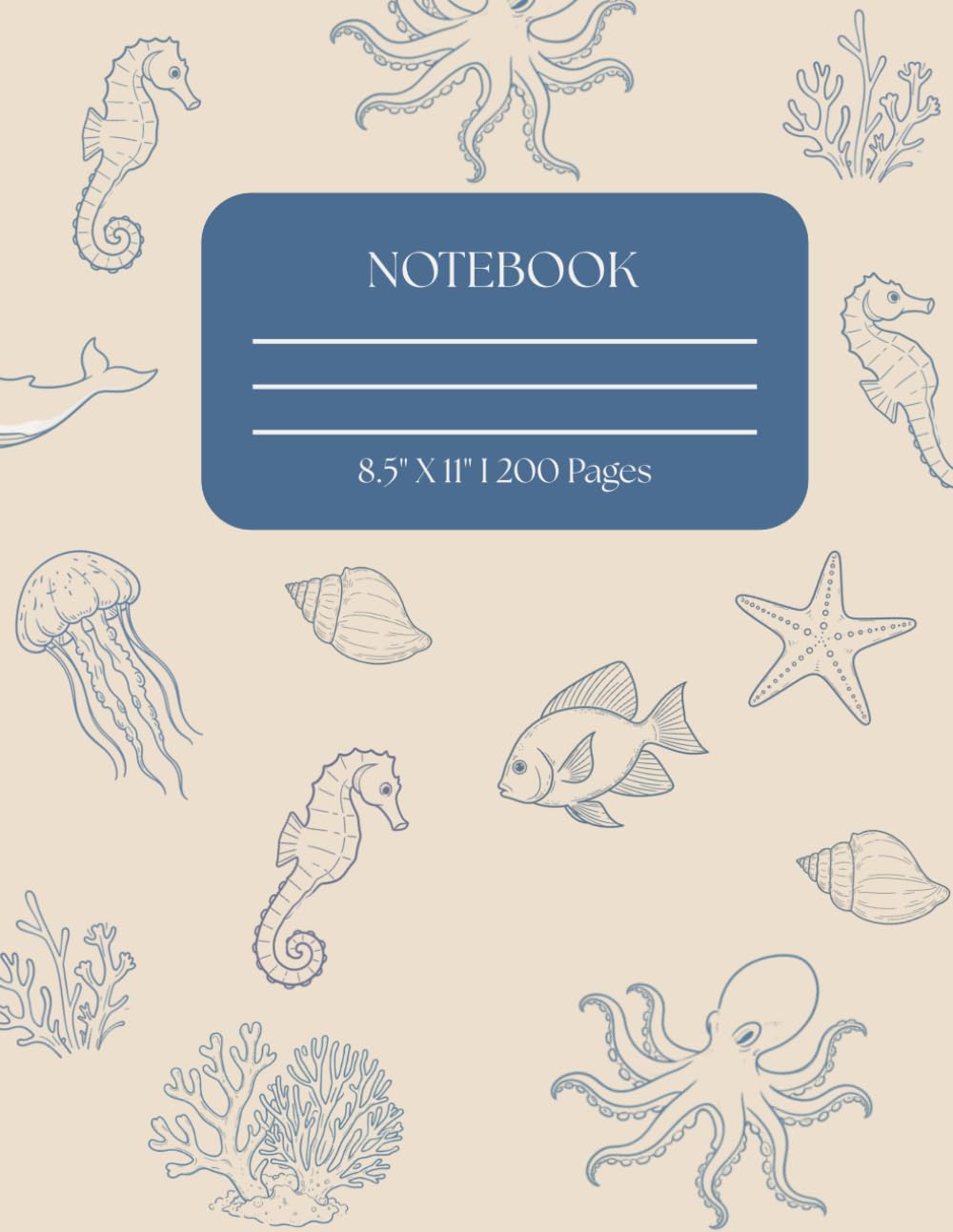 capítulo por capítulo baixar Deep Sea Wonders: Ocean Life Themed Composition Notebook I 8.5x11 I 200 Pages