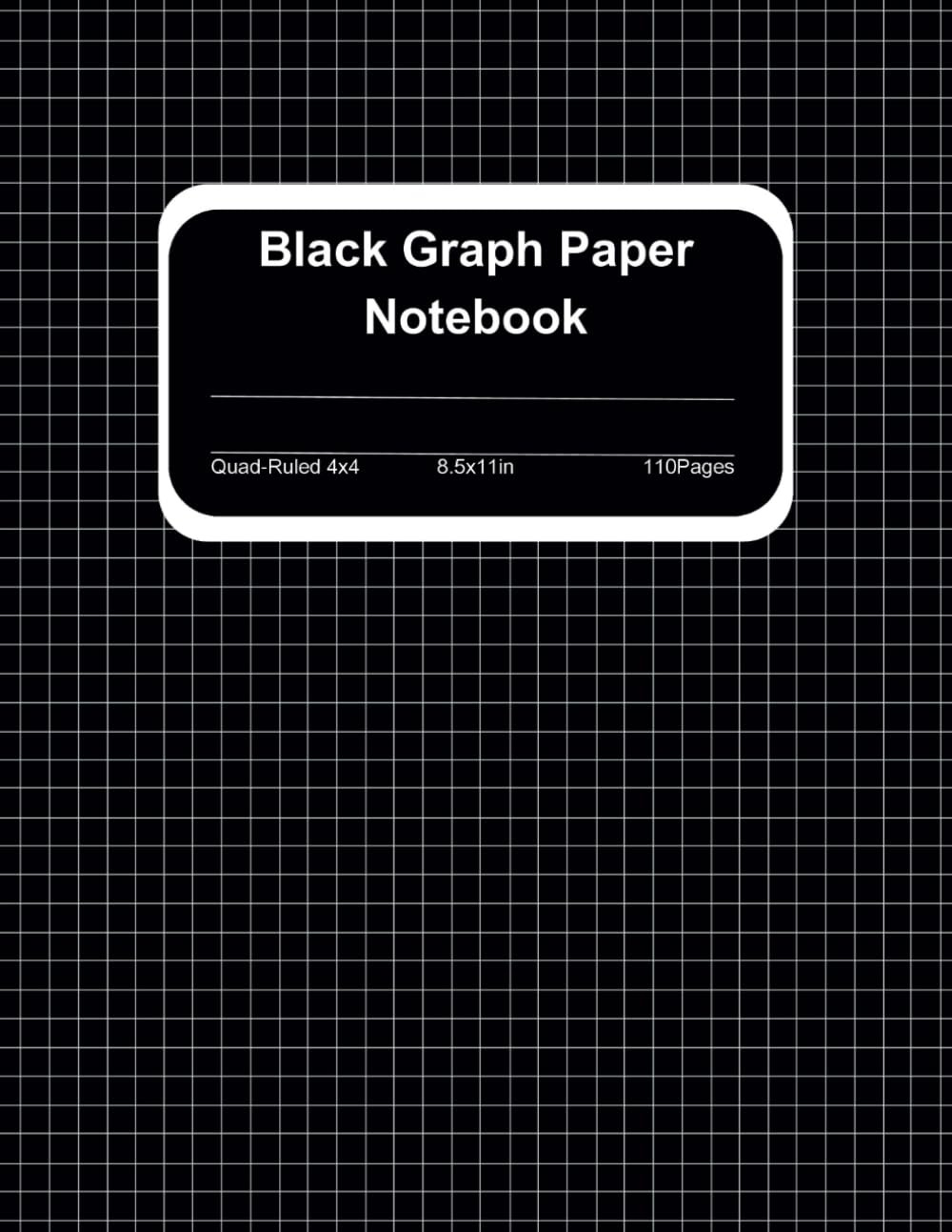 ler totalmente Black Graph Paper Notebook 8.5 x 11 - 110 Pages for White Ink and Gel Pens: Quad-Ruled 4x4 Millimeter Grid | Black Graph Paper for Drawing, Math, Engineering, and Creative Projects