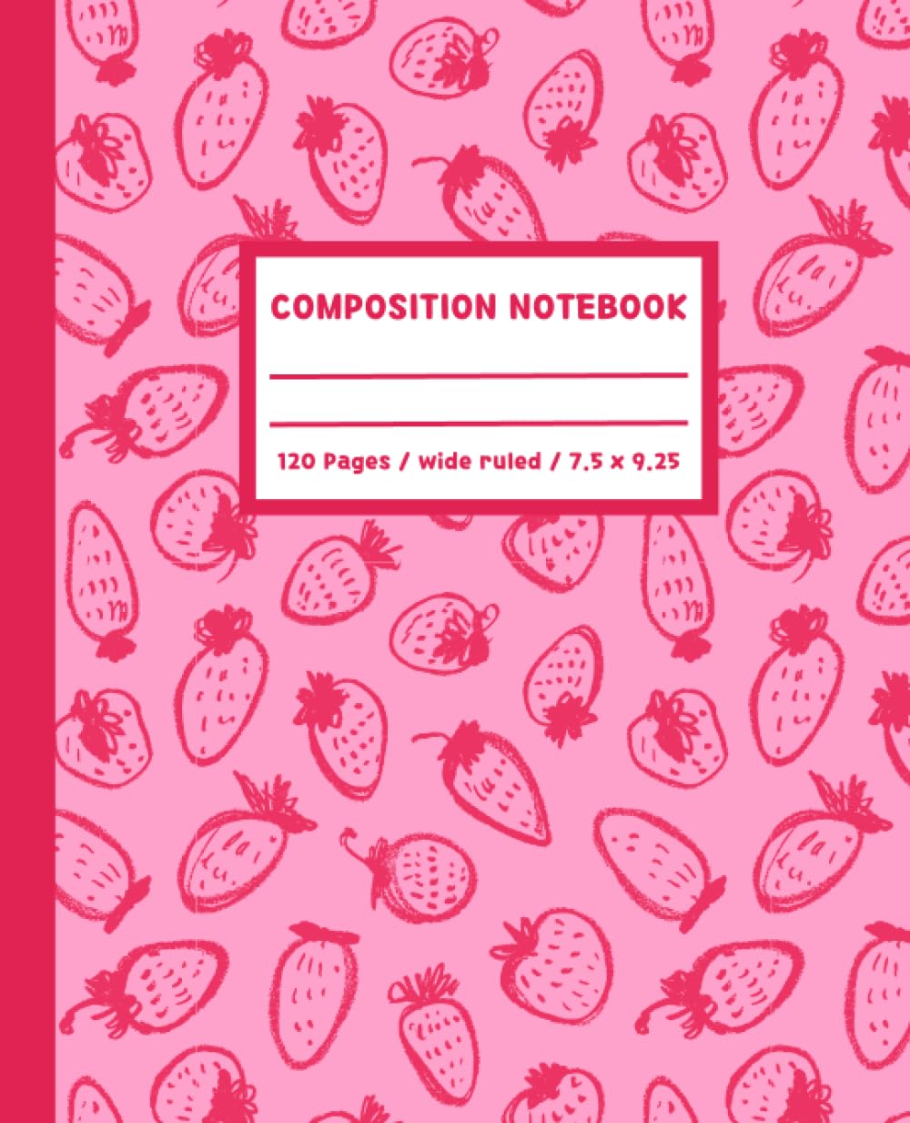 capítulo por capítulo baixar Wide Ruled Composition Notebook: Kawaii Strawberry Aesthetic Journal | Cute School Supplies for Teen Girls