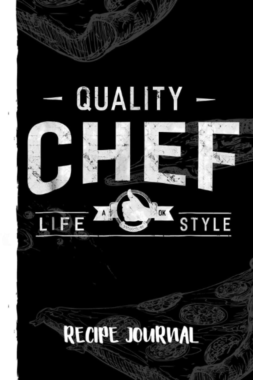 Quality Chef For Women Men Recipe Journal: Bank Family Recipes Journal to Write in for Women, Wife, Mom, Document all Your Special Recipes With Pizza Sketch Black Cover baixar livro de graça
