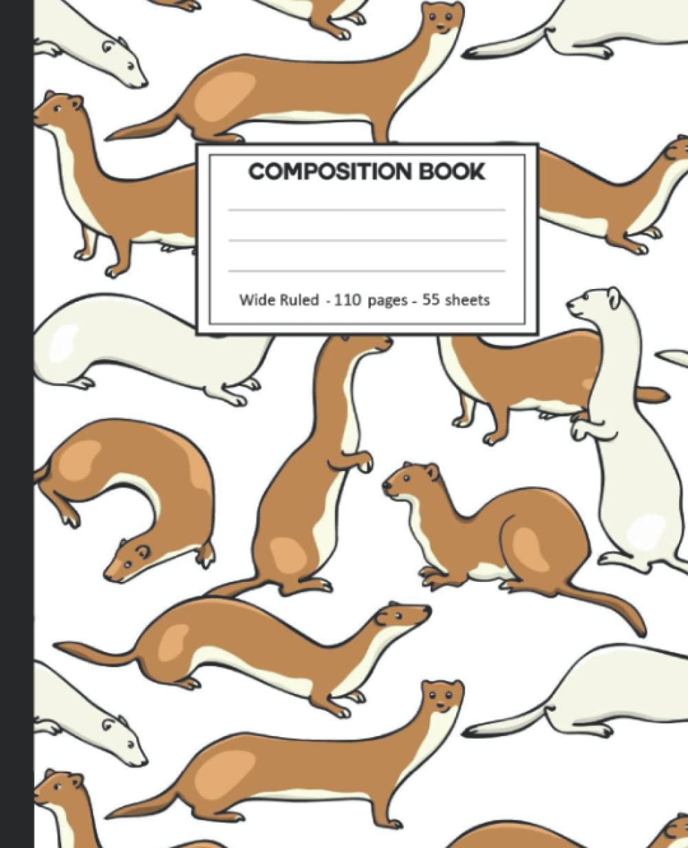 Composition Notebook: Wide Ruled: 110+ Lined Pages Writing Journal: weasel Theme baixar livro de graça
