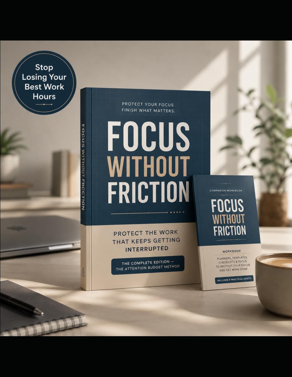 Focus Without Friction: The Attention Budget Method — A Practical System to Protect Deep Work, Manage Interruptions, and Get Important Work Done Every Week baixar o livro de graça