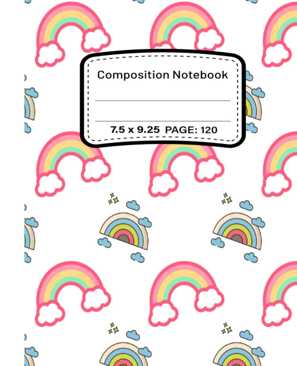 capítulo por capítulo baixar Composition Notebooks: Wide Ruled Paper Notebook Journal | cute rainbow pattern| Blank Wide Lined Workbook for Girls Boys Kids Teens Students/Composition Notebooks