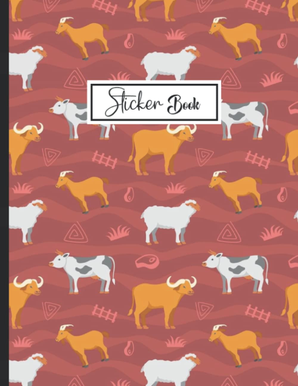 ler totalmente Sticker Book: Blank Sticker Collection Book for Girls with Goat.