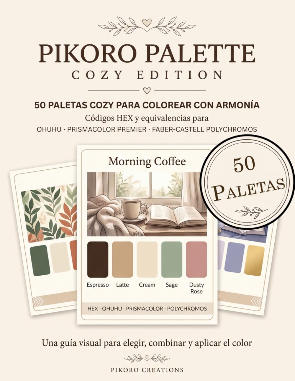 Pikoro Palette: Cozy Edition: 50 paletas de color para colorear con armonía: códigos HEX y equivalencias para rotuladores y lápices (Spanish Edition) baixar o livro de graça