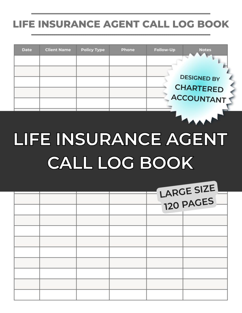 Life Insurance Agent Call Log Book: Client Contact Tracker for Life Insurance Sales: 6-Column Daily Call Log – Track Date, Client Name, Policy Type, Phone, Notes and Follow-Up for Insurance Agents baixar livro de graça