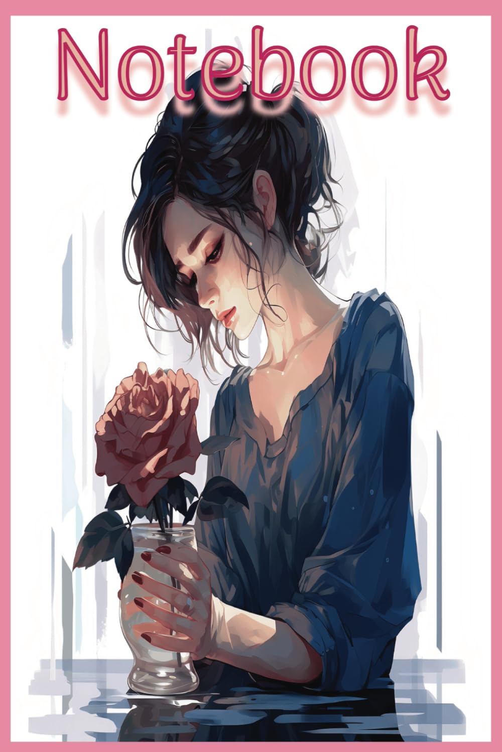 Notebook for school - anime girl with pink roses baixar livro de graça