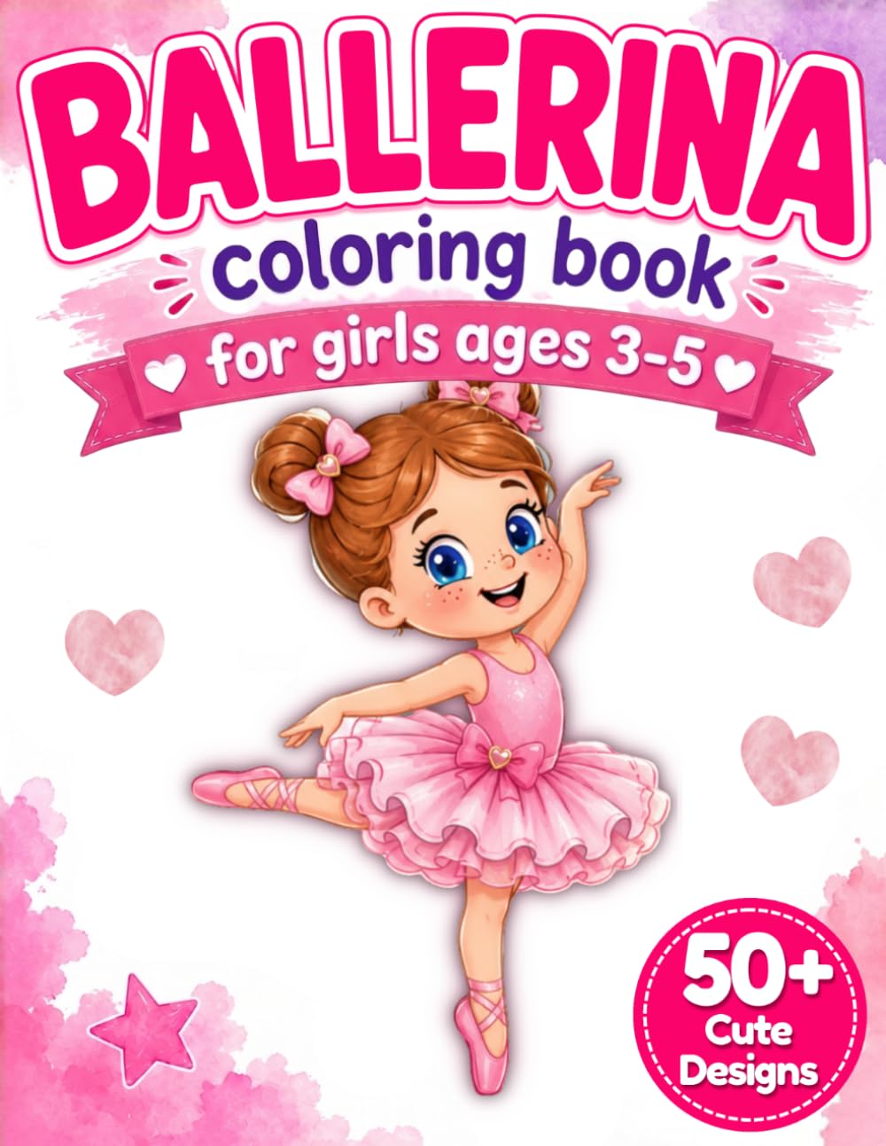 Ballerina Coloring Book for Girls 3-5: Inspire Young Dancers with Over 50 Sweet Ballet Scenes & Big Smiles. Perfect for Preschoolers baixar o livro de graça