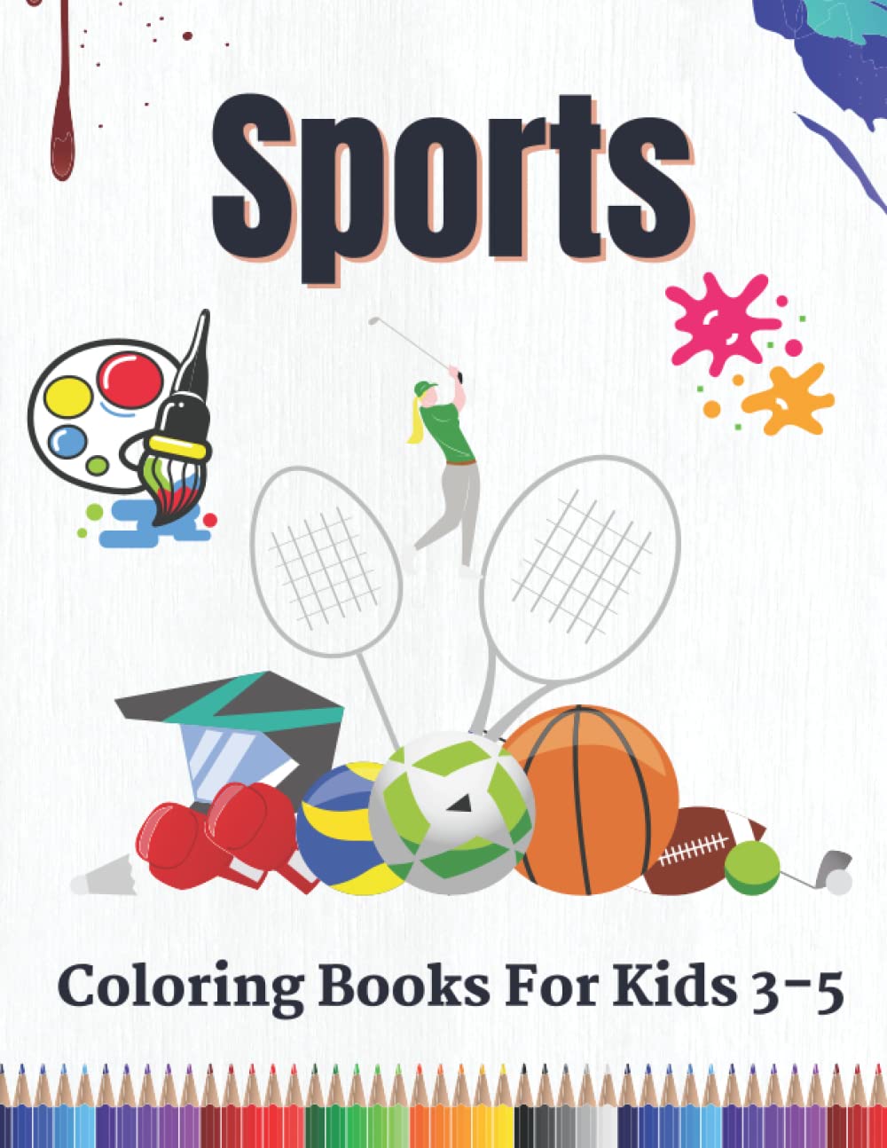 ler totalmente Sports Coloring Books For Kids 3-5: Sports Coloring Book For Toddler,Sports Coloring Book For Kids,Sports Coloring Pages