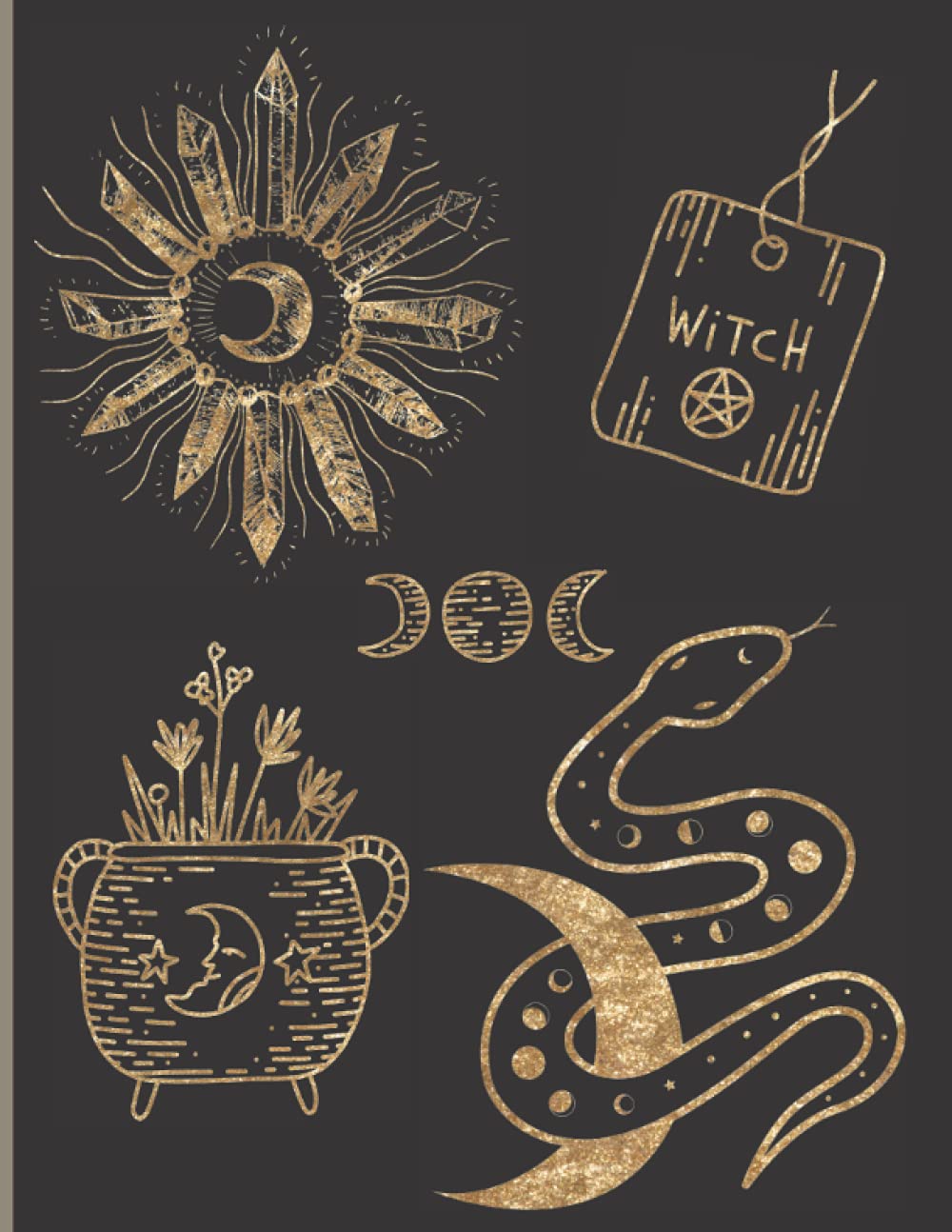 Grimoire Journal: Blank Lined Journal, Large 8.5x11, Blank Book of Shadows baixar o livro de graça