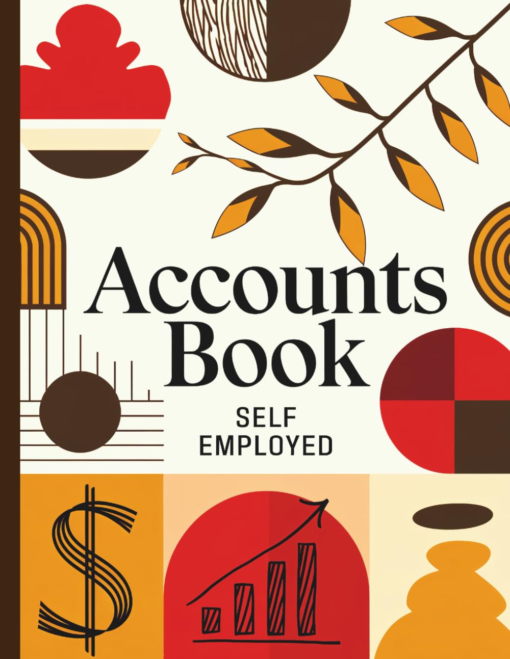 capítulo por capítulo baixar Accounts Book Self Employed: Financial Ledger and Bookkeeping Record for Sole Traders: Boho Earthy Themed - Income and Expense Log Book