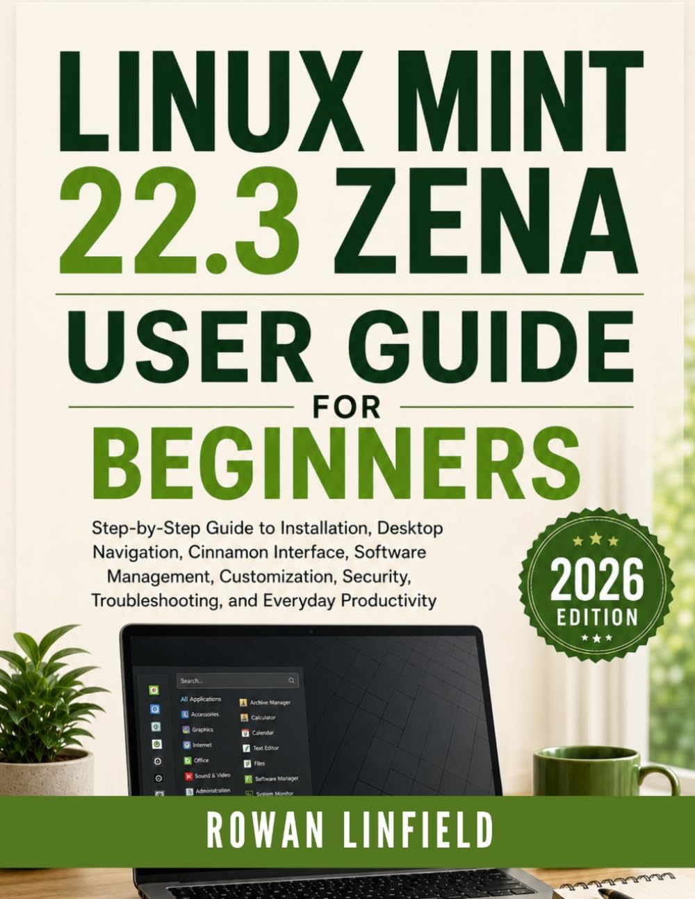Linux Mint 22.3 Zena User Guide for Beginners (2026 Edition): Step-by-Step Guide to Installation, Desktop Navigation, Cinnamon Interface, Software... Troubleshooting, and Everyday Productivity baixar livro de graça