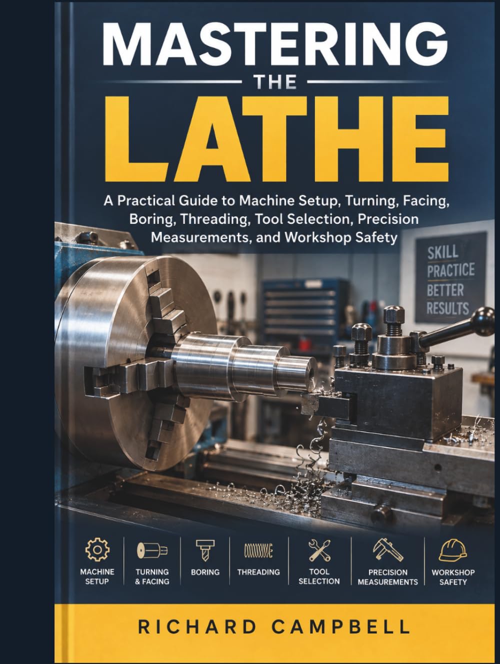 Mastering the Lathe: A Practical Guide to Machine Setup, Turning, Facing, Boring, Threading, Tool Selection, Precision Measurements, and Workshop Safety baixar livro de graça