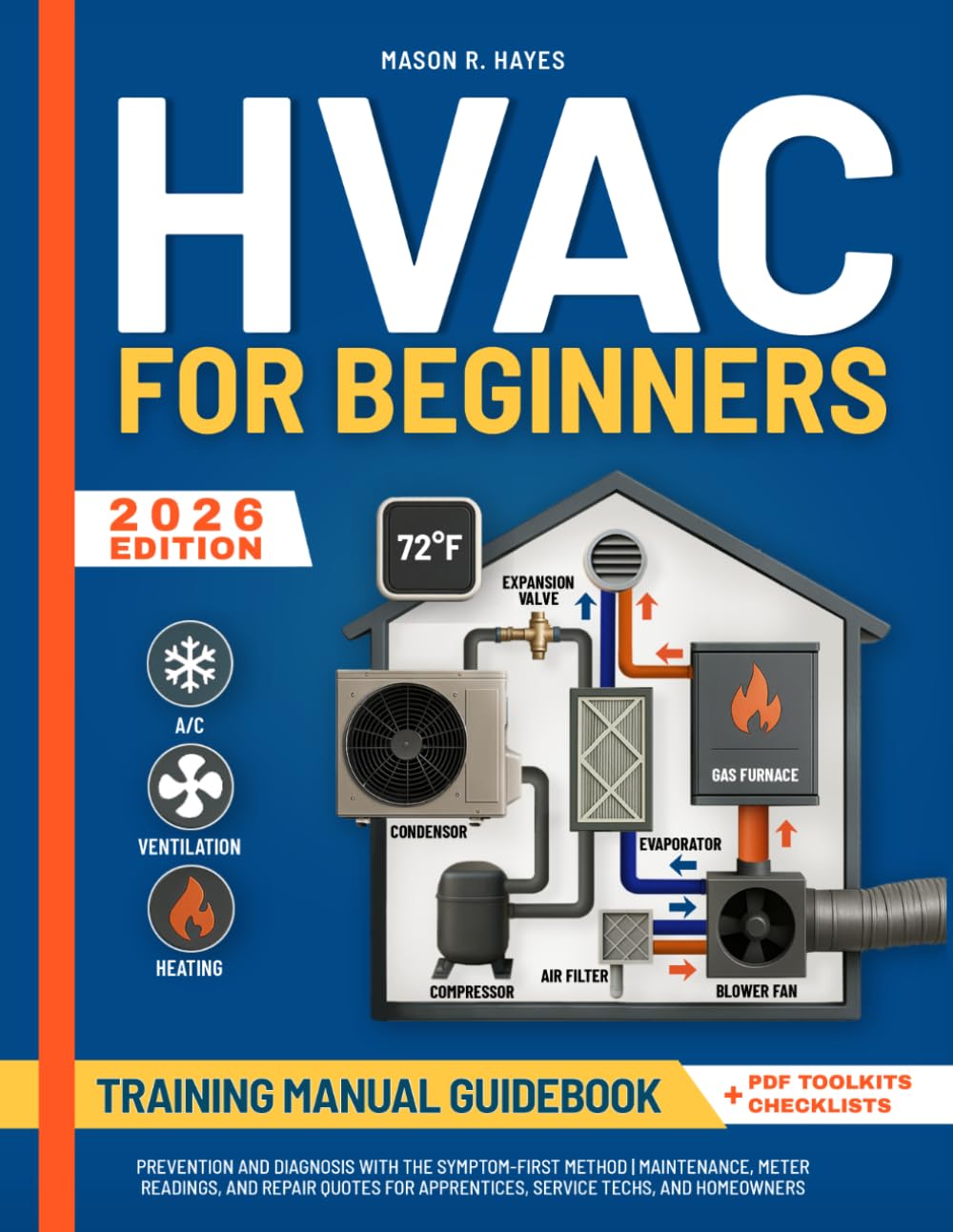 HVAC Training Manual for Beginners: Prevention and Diagnosis with the Symptom-First Method | Maintenance, Meter Readings, and Repair Quotes for Apprentices, Service Techs, and Homeowners baixar livro de graça