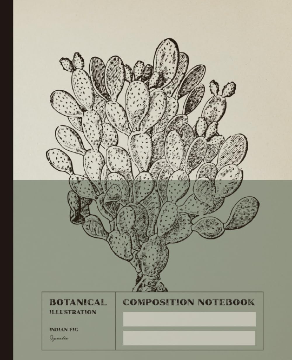Composition Notebook Botanical Illustration Indian Fig Opuntia: Vintage Plant Drawing with Modern Aesthetic | Retro Color Block Series | For Men, Women and Teens | College Ruled Paperback | 7.5 x 9.25 baixar livro de graça