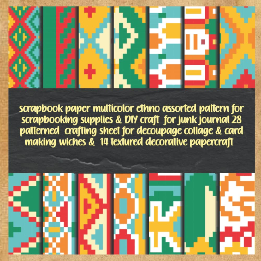 capítulo por capítulo baixar scrapbook paper multicolor ethno assorted pattern for scrapbooking supplies & DIY craft for junk journal 28 patterned crafting sheet for decoupage... wiches & 14 textured decorative papercraft