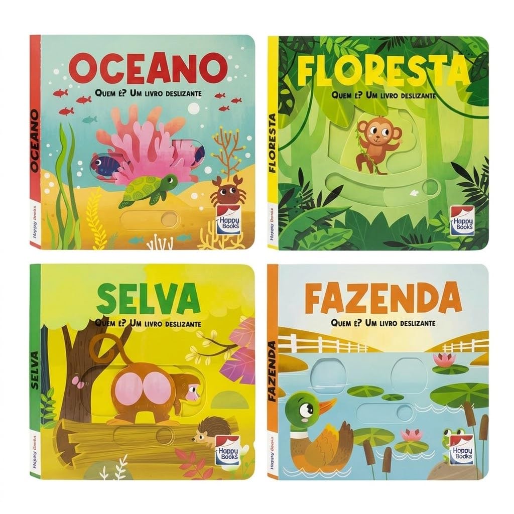 Coleção Quem é? Um Livro Deslizante - Kit 4 Livros interativos com abas baixar o livro de graça