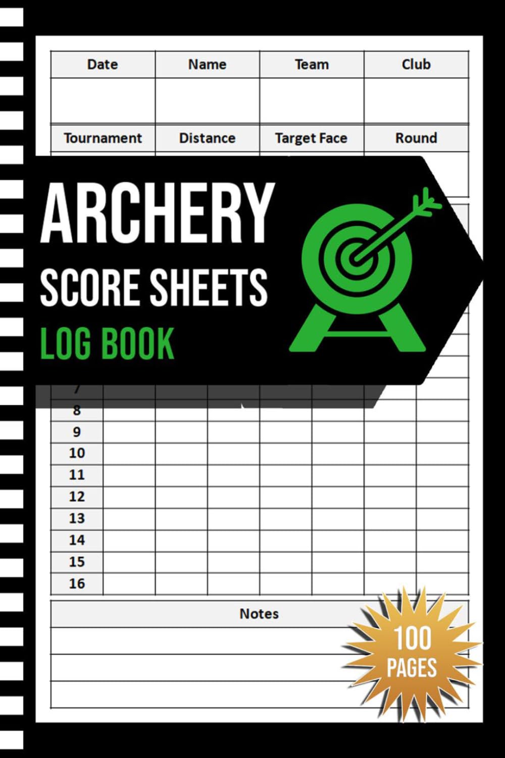 ler totalmente Archery Score Sheets Log Book: Archery Scoring Logbook | Archery Scorebook | 100 Pages